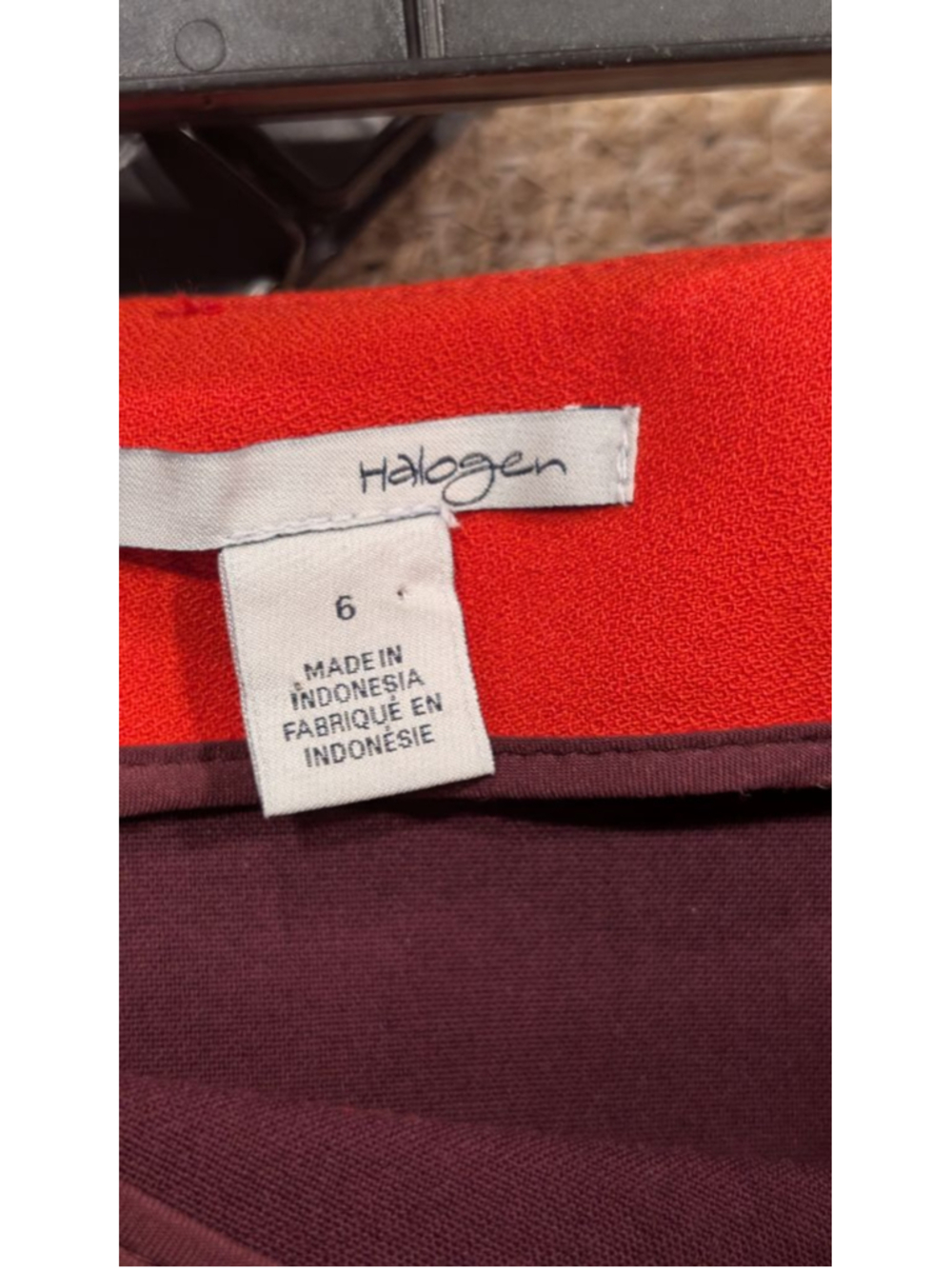 Women's Halogen Red Pencil Skirt with Slit - Size 6 - Picture 6 of 7